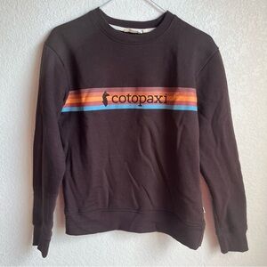 COPY - Cotopaxi logo sweater brown crew neck size small